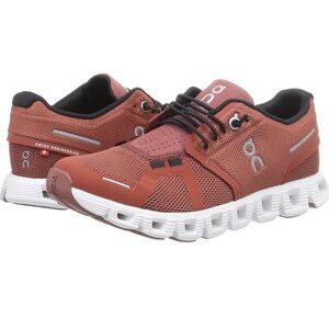 ON Cloud 5 Ruby/Rust women size 8 preowned